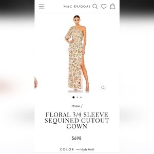 Mcduggal dress
